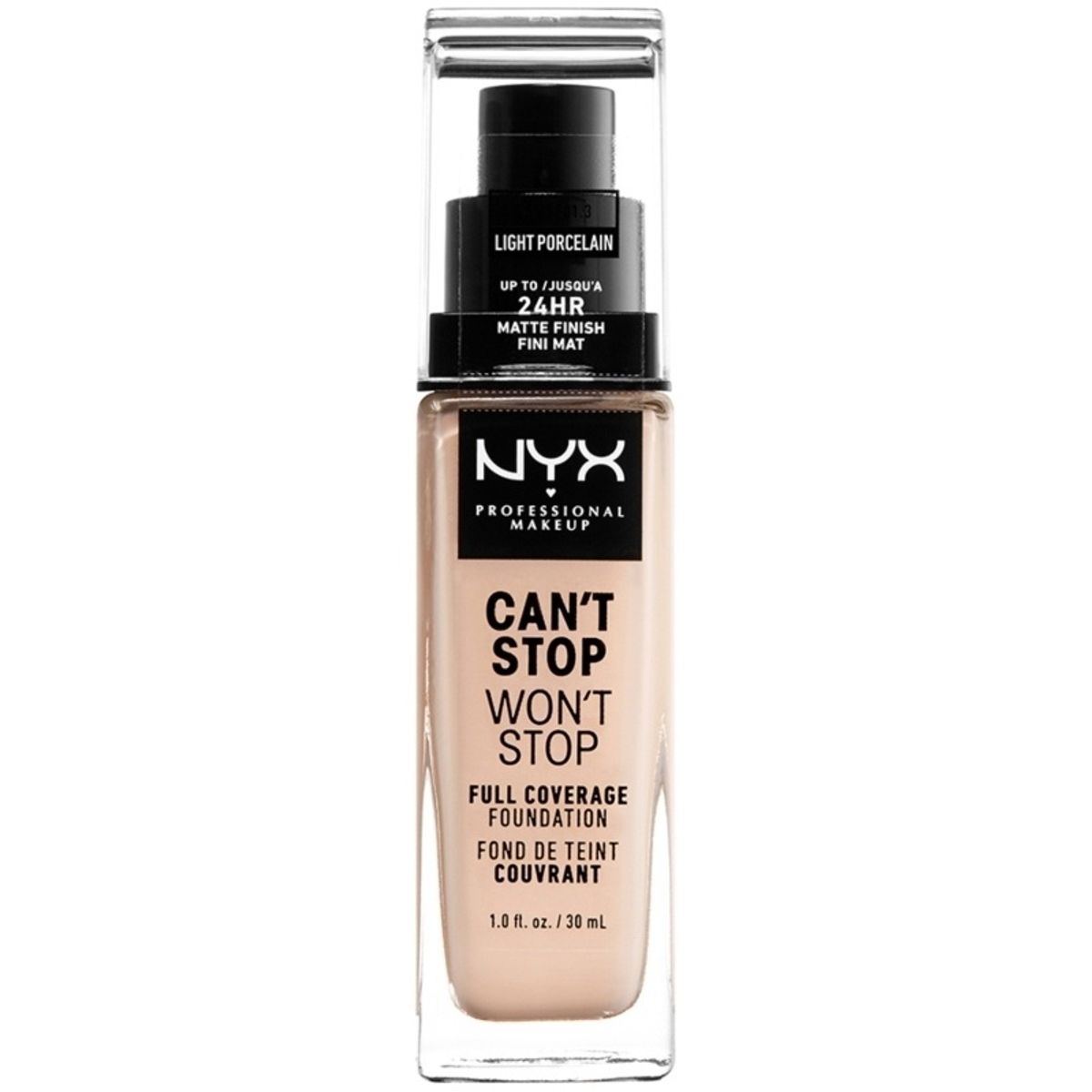 NYX Prof. Makeup Can't Stop Won't Stop Foundation 30 ml - Light Porcelain