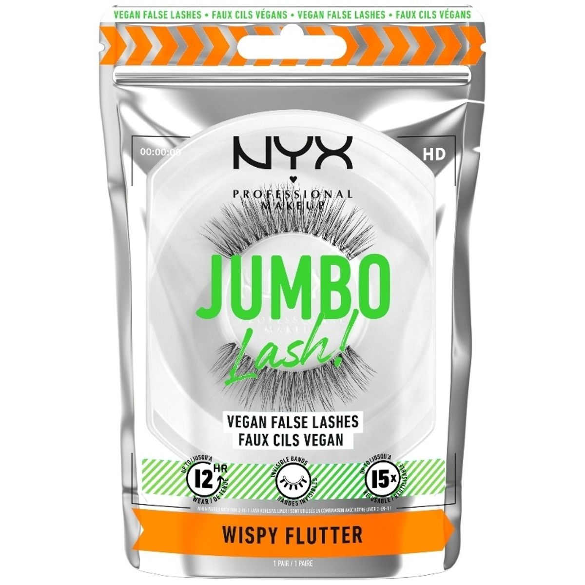 NYX Prof. Makeup Jumbo Lash! Vegan False Lashes 10 gr.- 03 Wispy Flutter