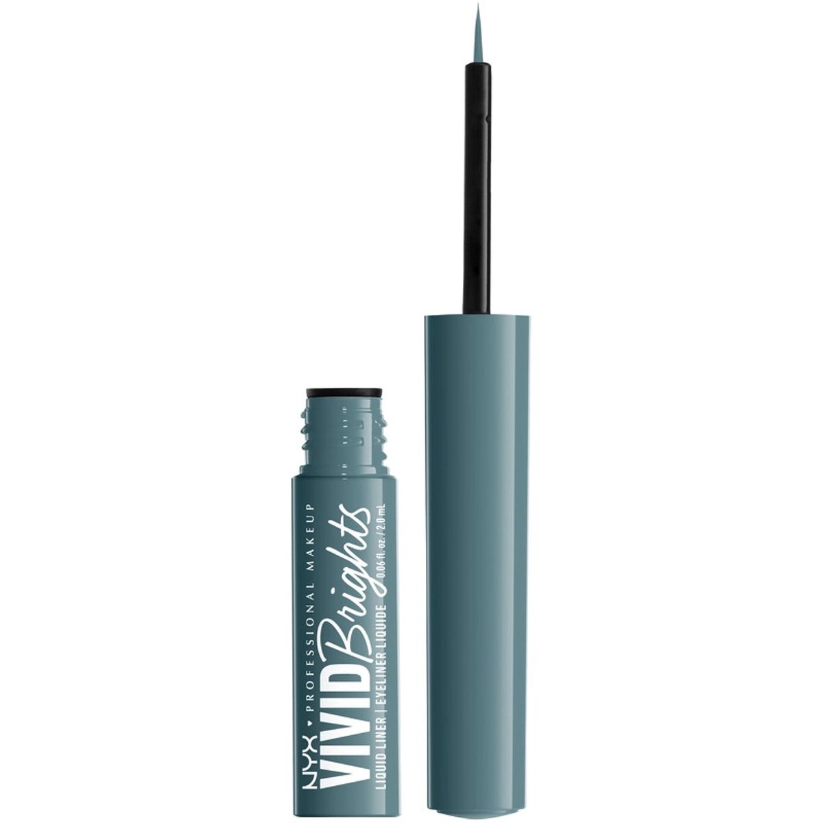 NYX Prof. Makeup Up Vivid Brights Liquid Eyeliner 2 ml - 01 Cyan Simp