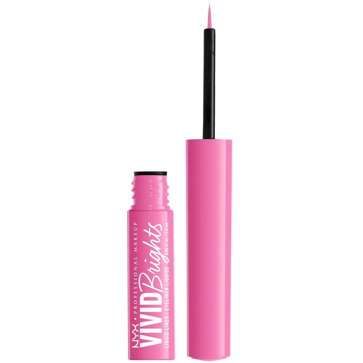 NYX Prof. Makeup Up Vivid Brights Liquid Eyeliner 2 ml - 08 Don't Pink Twice