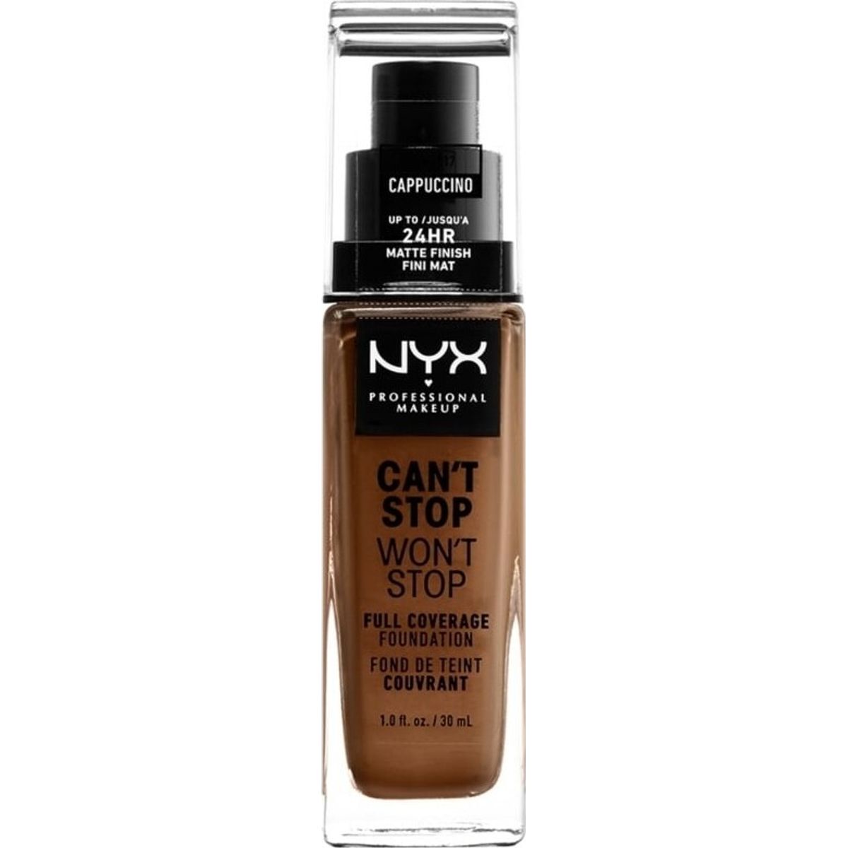 Nyx Professional Makeup - Can't Stop Won't Stop Foundation - Cappucino