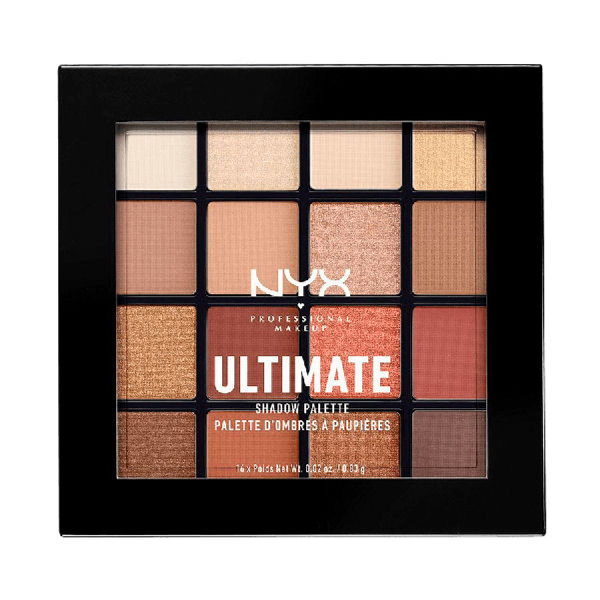 NYX ultimate shadow palette USP03 warm neutrals