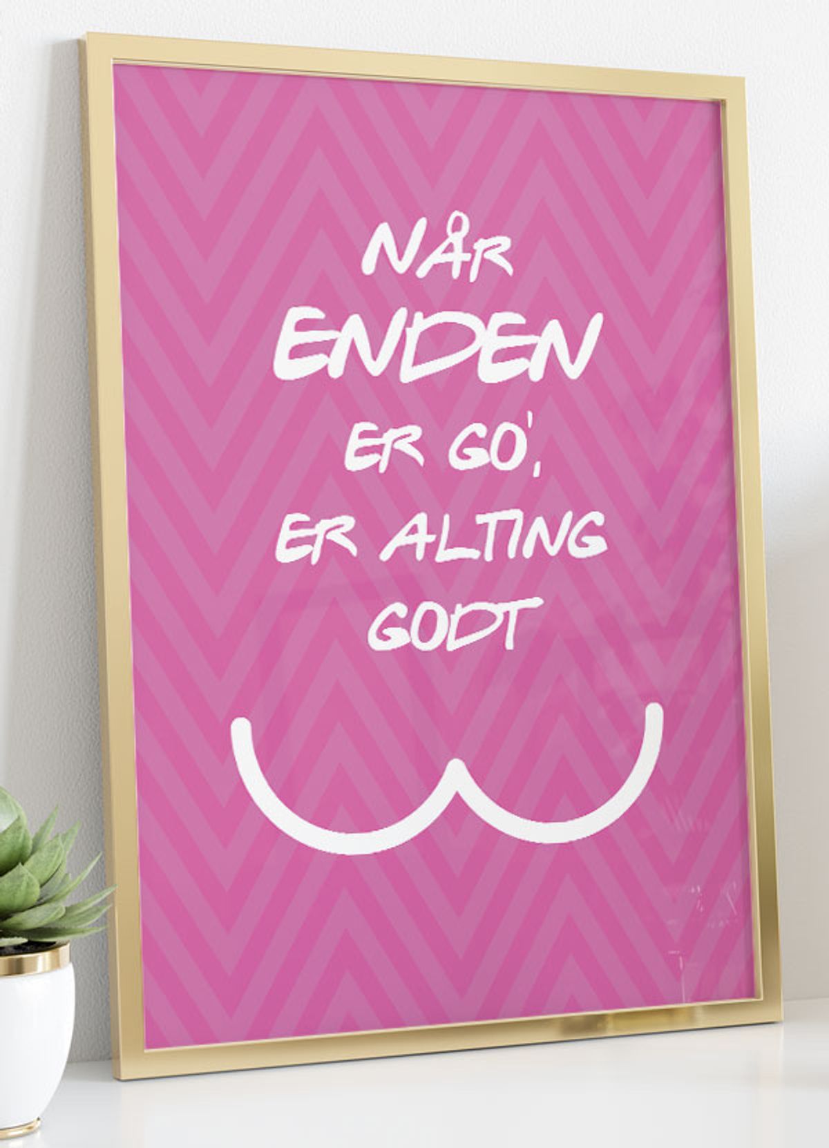 Når enden er god-plakat - 21 x 29,7 (A4) Kr. 199,-