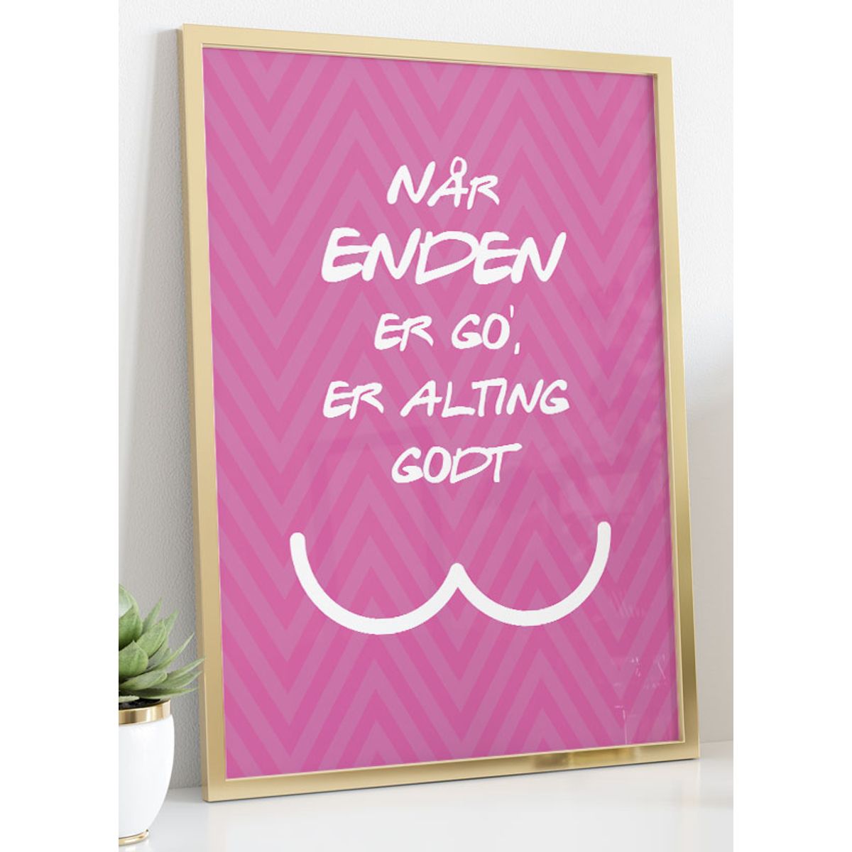 Når enden er god-plakat - 70 x 100 cm - Kr. 349,-