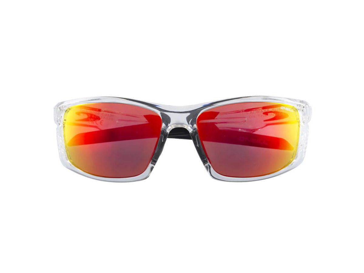 O ´NEILL 9002 Cykelbrille - Hydrofobisk Rød Mirror Linse - Crystal/Sort