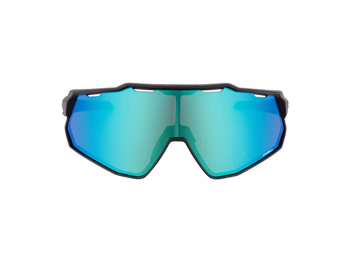 O ´NEILL 9040 Cykelbrille - Hydrofobisk Blå Mirror Linse - Mat Sort