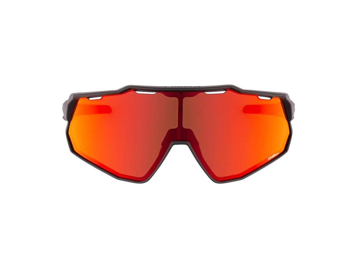 O ´NEILL 9040 Cykelbrille - Hydrofobisk Rød Mirror Linse - Mat Sort