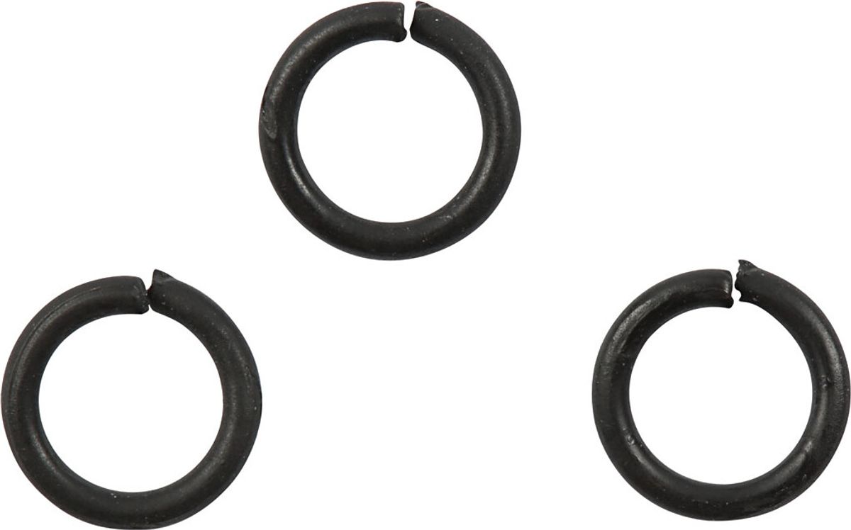 O-ring - Str. 7 Mm - Tykkelse 1 Mm - Sort - 50 Stk.