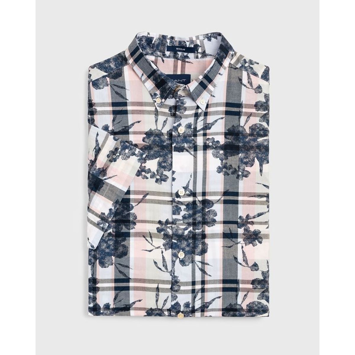 O2. PRINTED INDIGO PLAID REG B