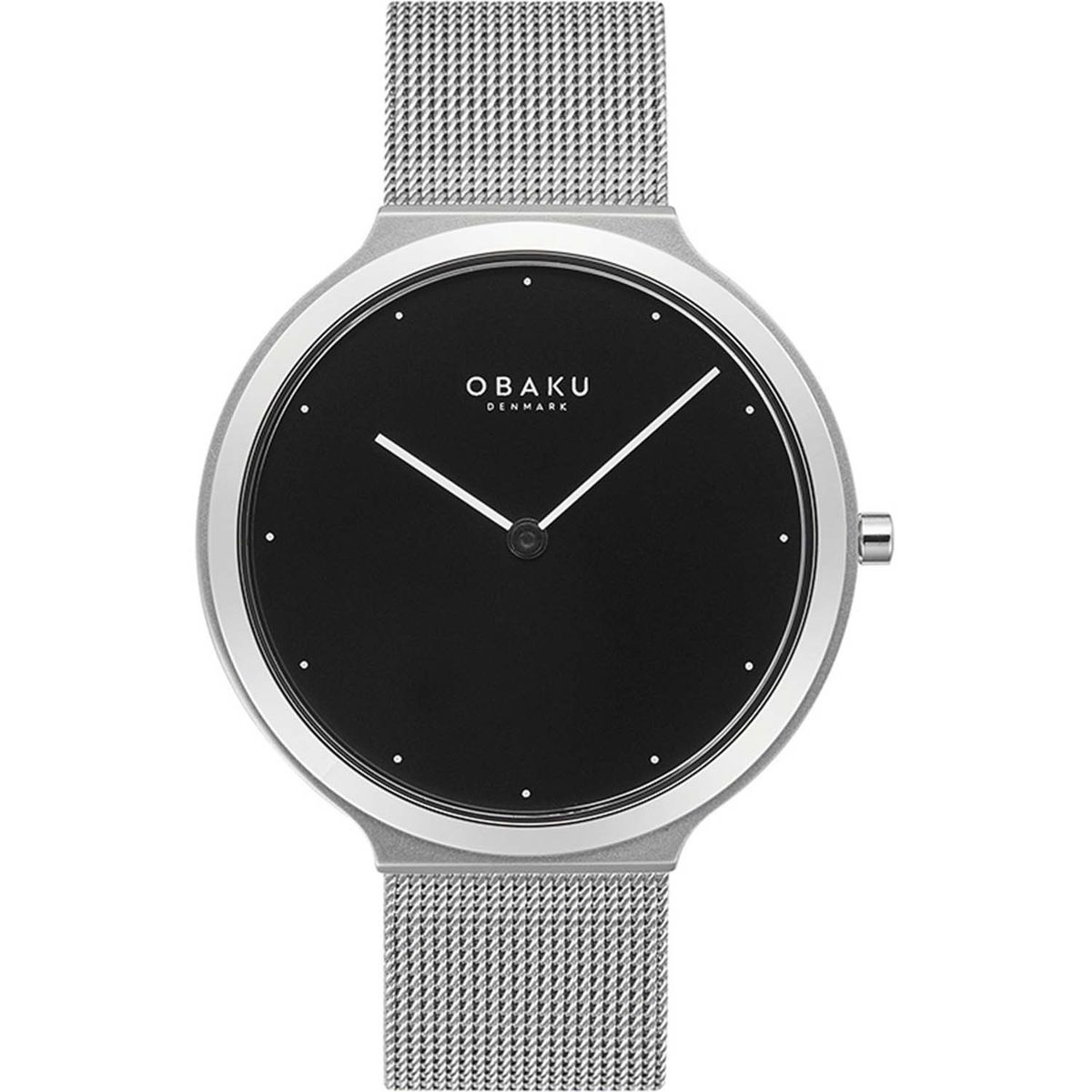 OBAKU Denmark - Satin Onyx ur rustfrit stål