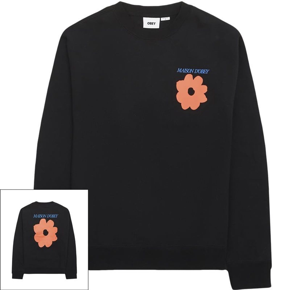 Obey Maison D'obey Sweatshirt Sort