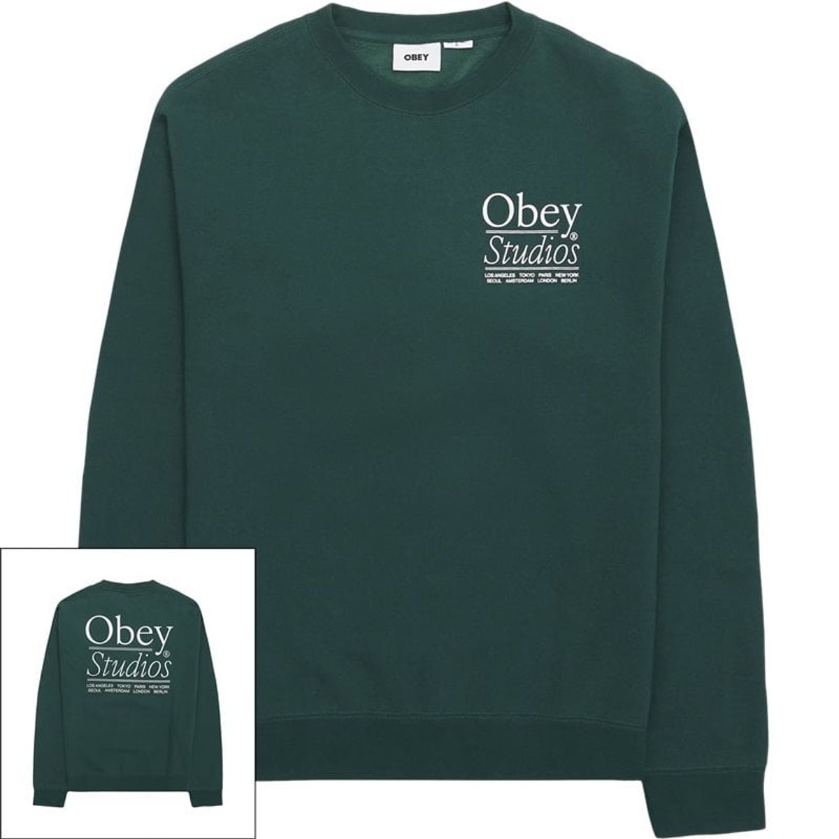 Obey Obey Studios Sweatshirt Grøn