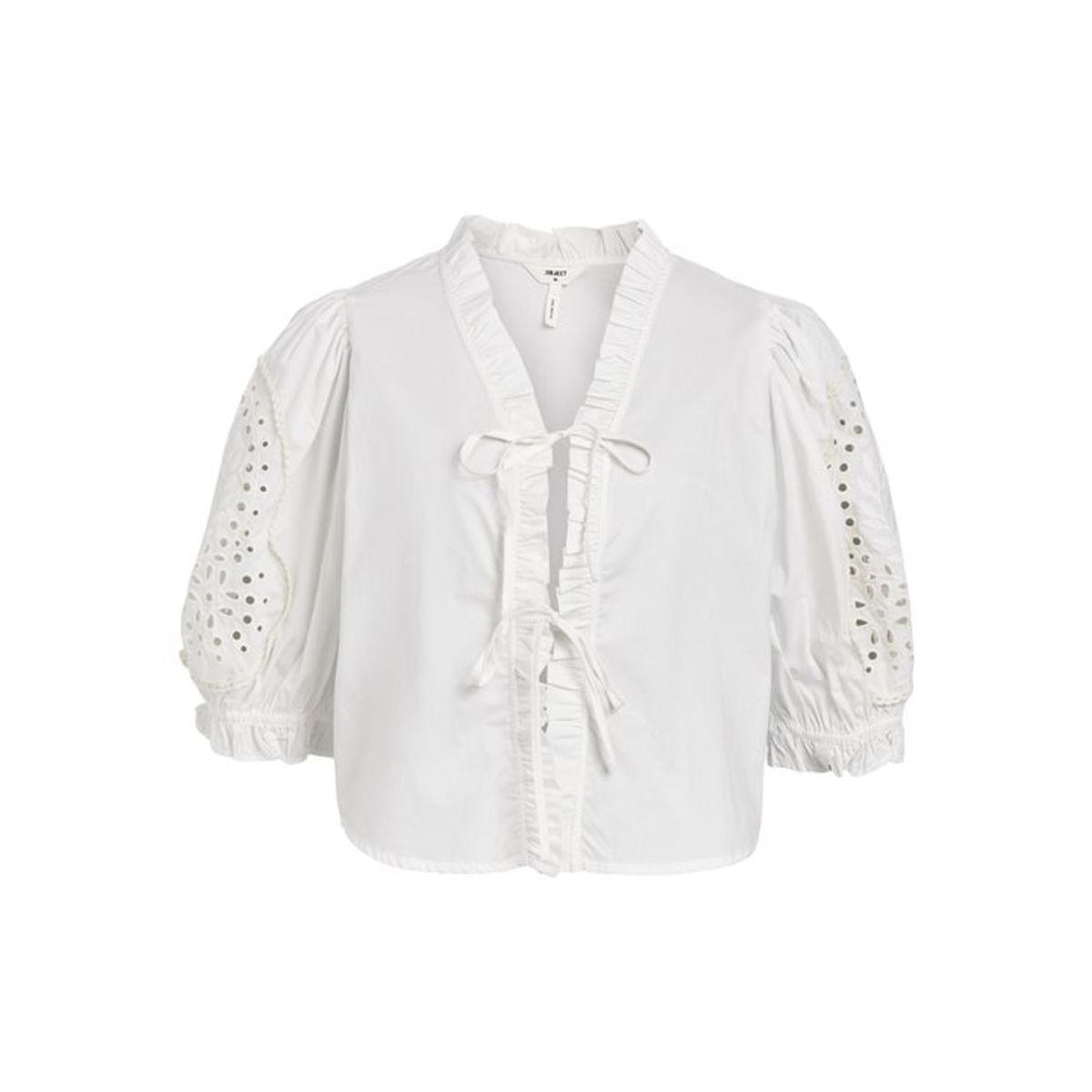 Object - Brodera S/S Top - White Sand