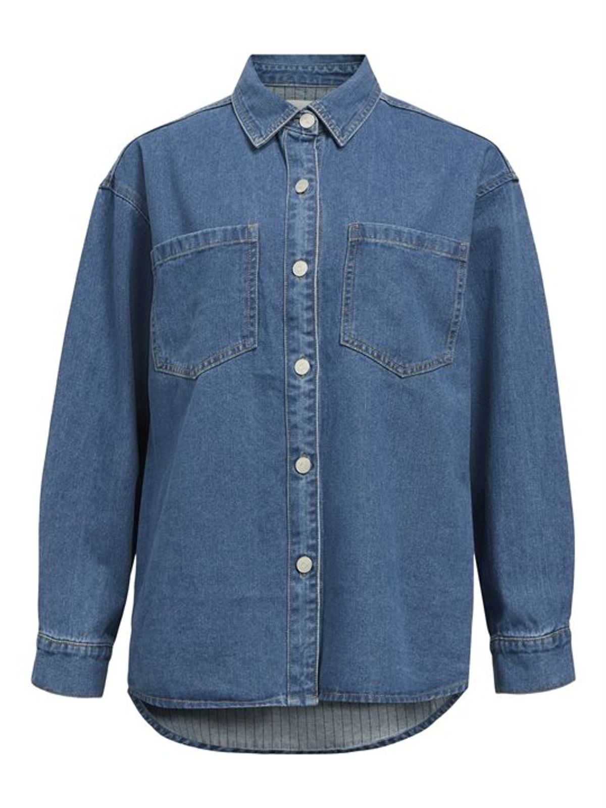 Object - Casey Ls Lo Shirt - Medium Blue