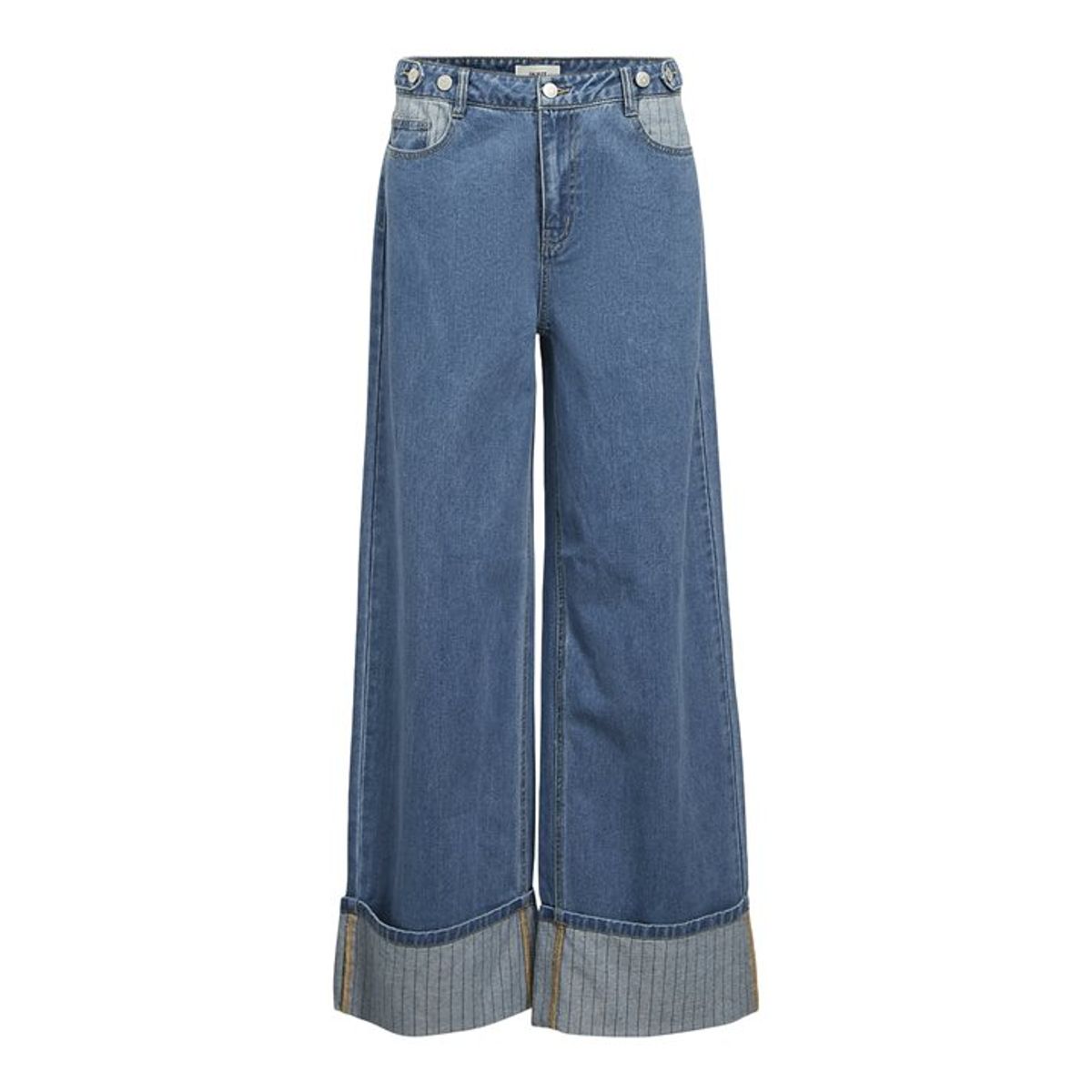 Object - Casey Mw Lo Denim Pants - Medium Blue