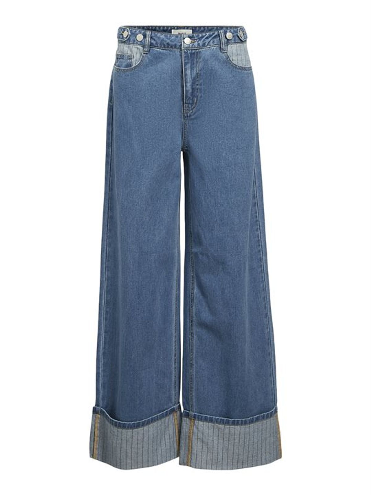 Object - Casey Mw Lo Denim Pants - Medium Blue