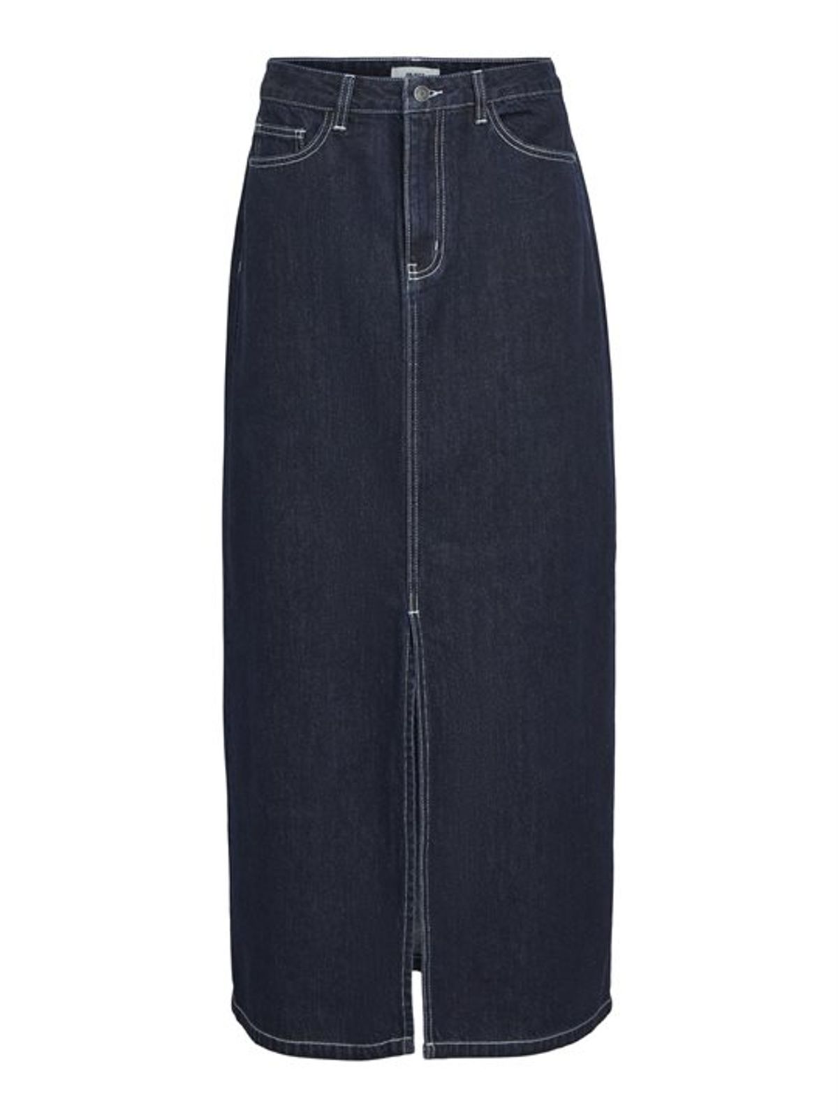 Object - Lea Mw Denim Long Skirt - Mørkeblå