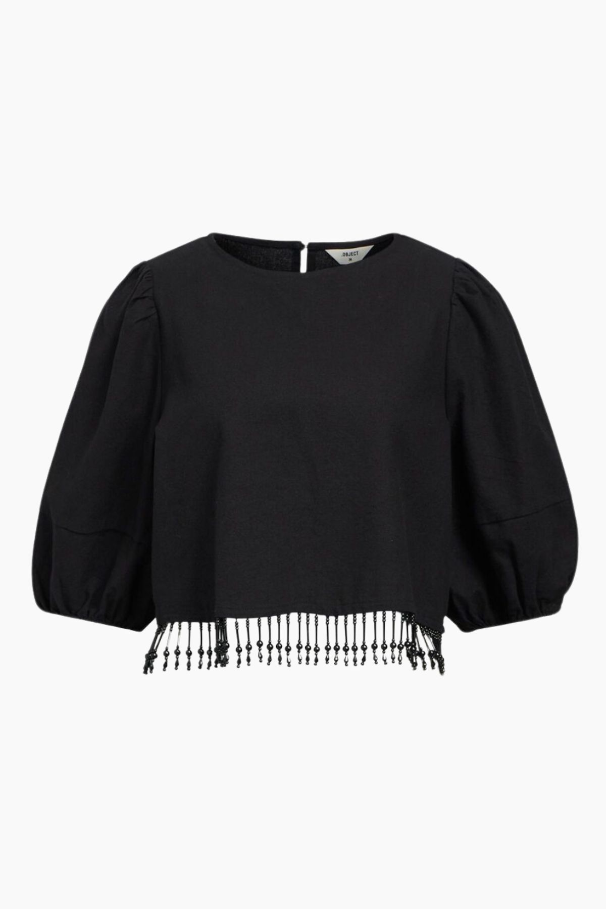 Objfreja 2/4 Cropped Top 136 - Black - Object - Sort L