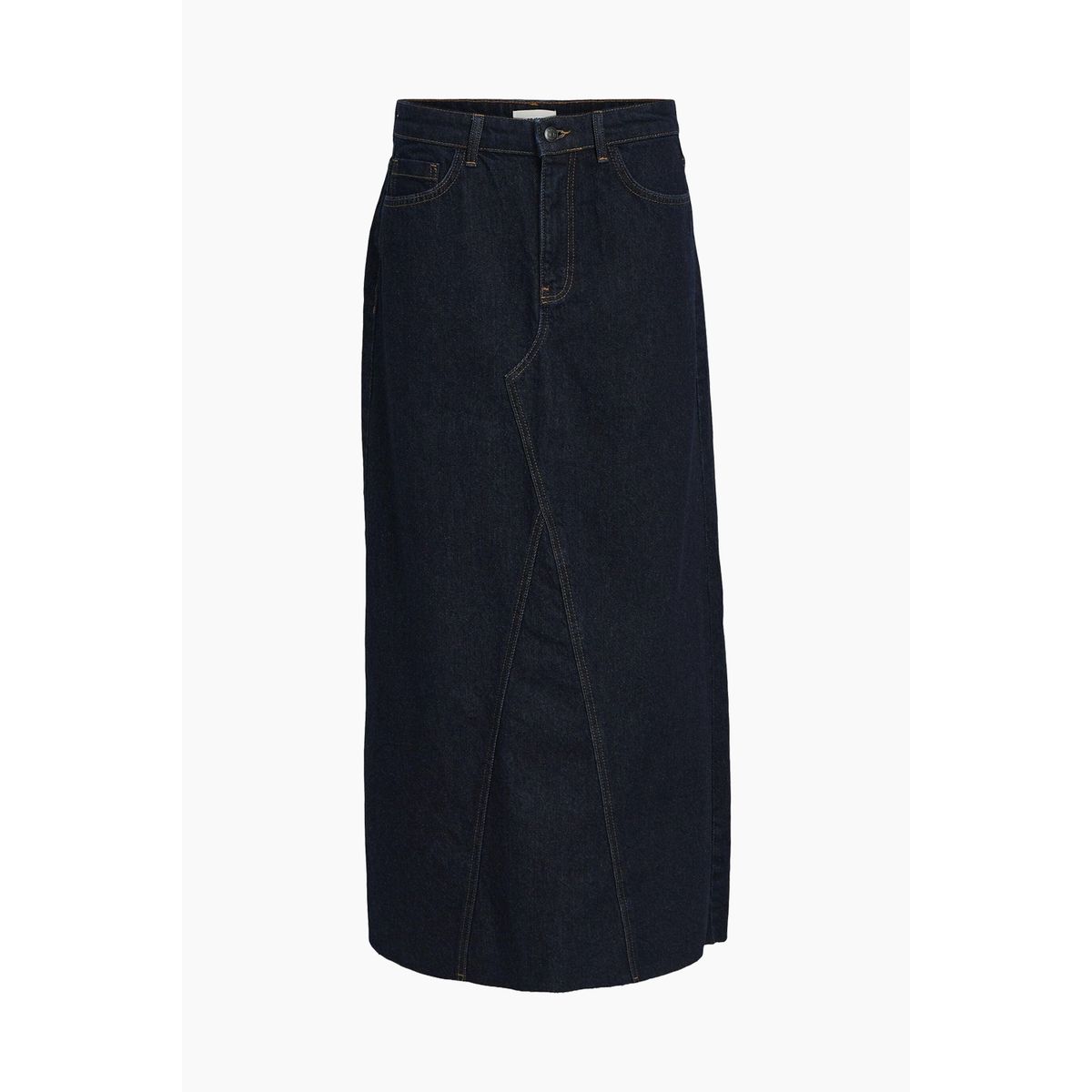 ObjHarlow Long Denim Skirt - Dark Blue Denim - Object - Blå XS