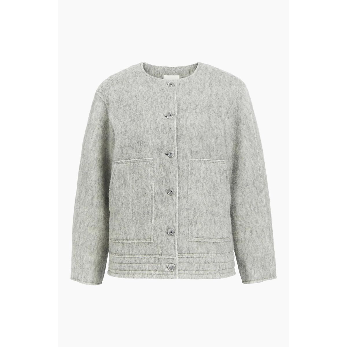 Objkuna Jacket 131 - Light Grey Melange - Object - Grå S