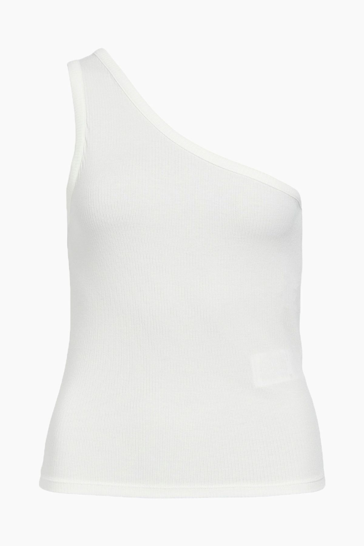 Objluca S/L One Shoulder Top - White - Object - Hvid S