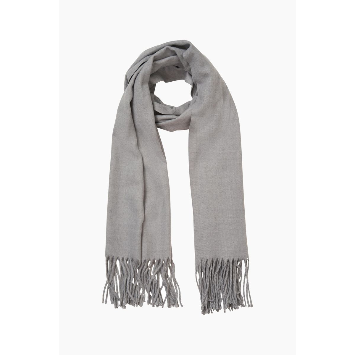 Objmarilyn Wool Scarf - Medium Grey Melange - Object - Grå One Size