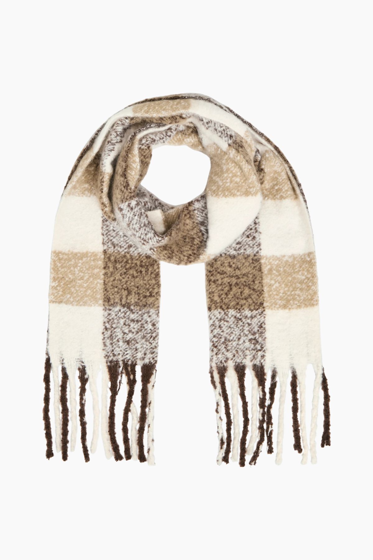 Objmitta Check Scarf Rep - Desert Taupe/Multi - Object - Tern One Size