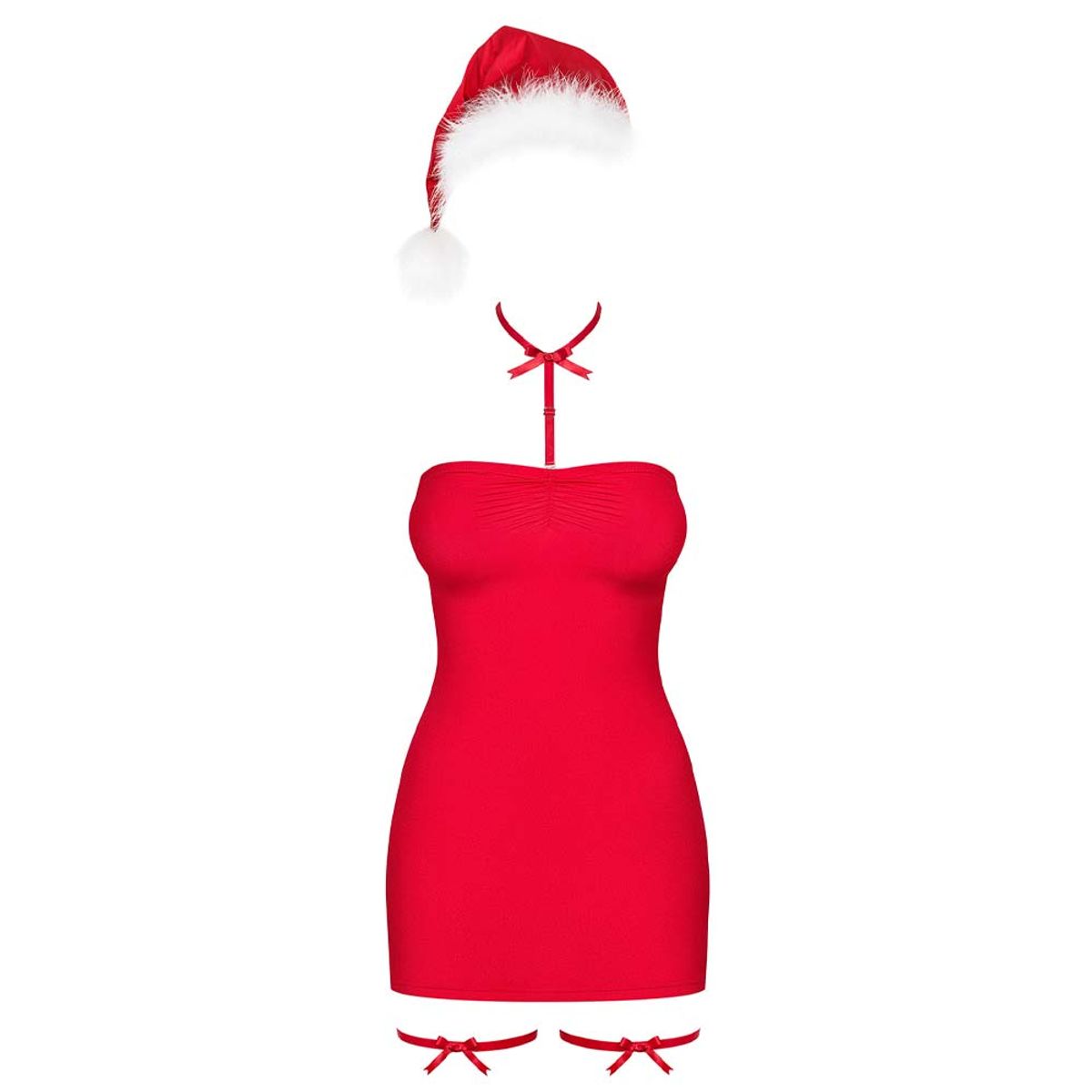 Obsessive Kissmas Chemise Rød - L/XL