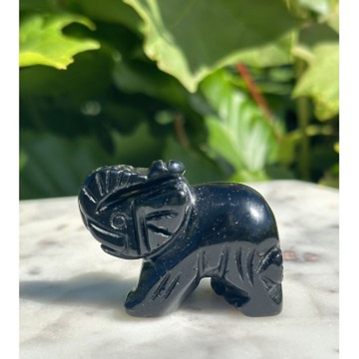 Obsidian elefant - Obsidian - GodKarmaShop