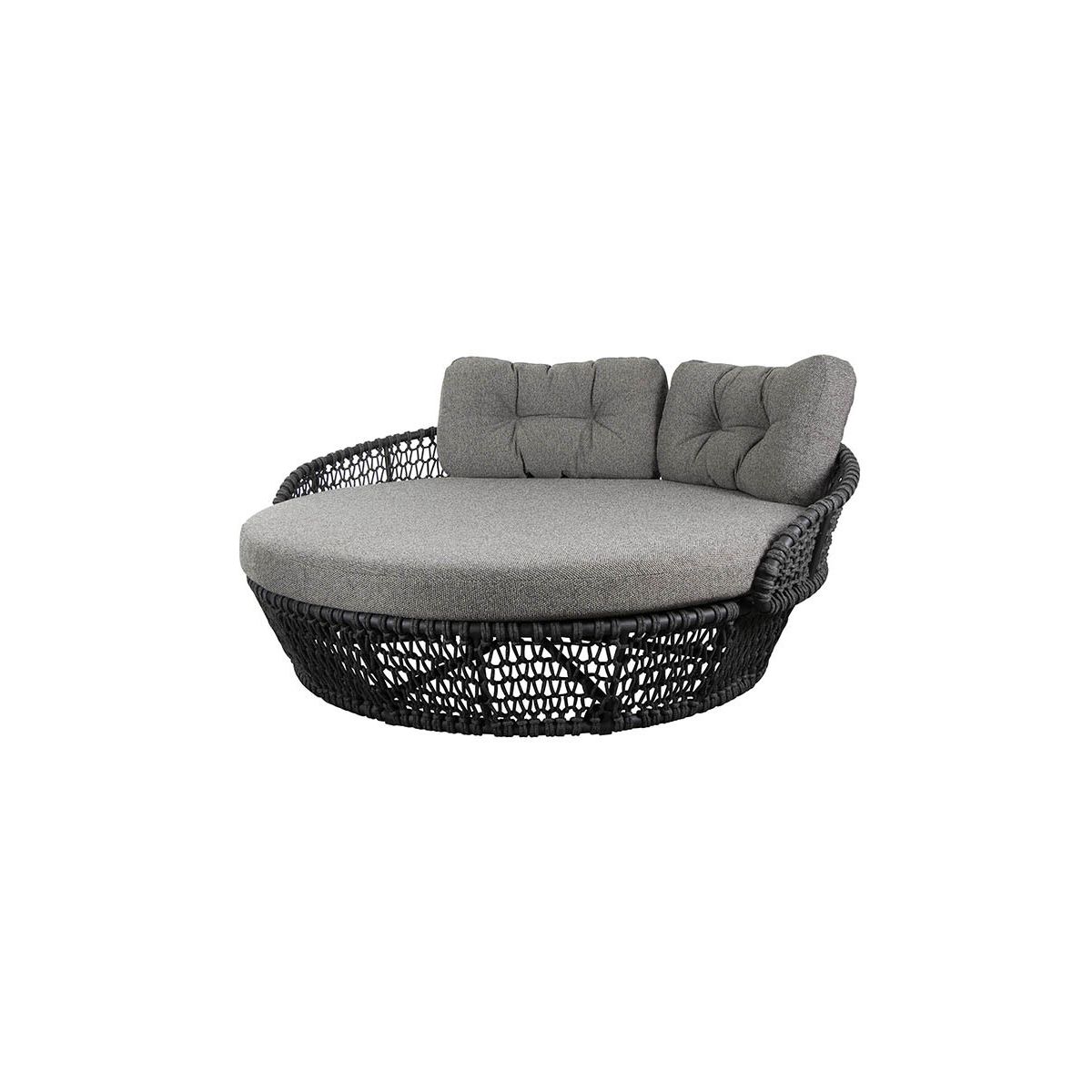 Ocean Daybed, soft rope fra Cane-line (Dark Grey)