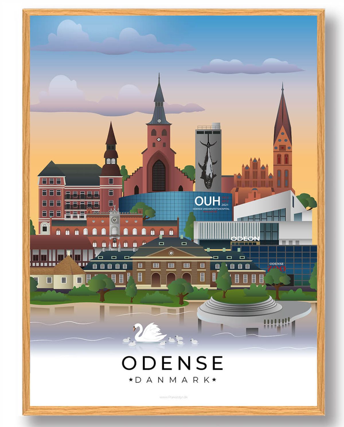 Odense plakat (RESTPARTI) (Størrelse: L - 50x70cm (B2))