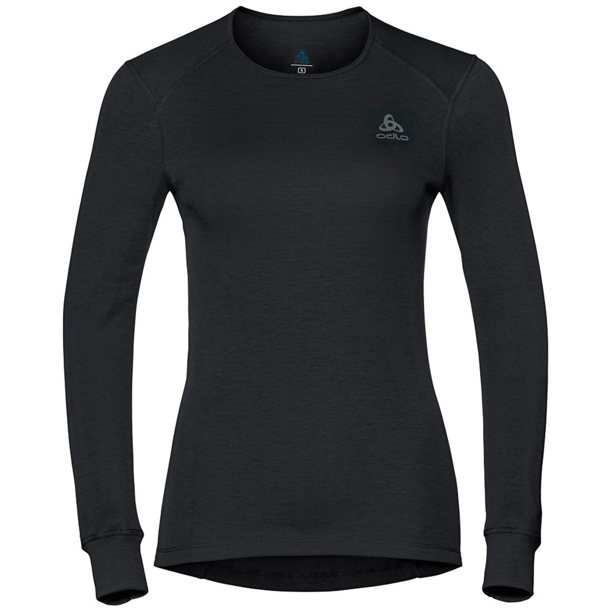 Odlo Women's Syntetisk Baselayer Top Crew - Sort-Medium