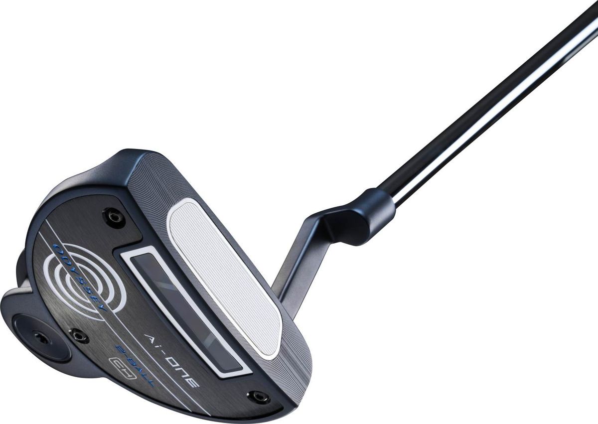 Odyssey Ai-One 2-Ball CH Plumber Neck Putter - Blå - Højre - Str. 33" - Odyssey Ai-ONE (2023) Midsize Hvid/Blå