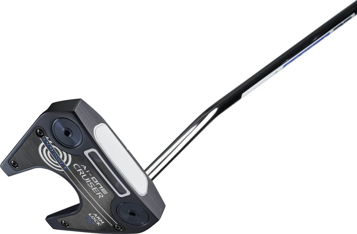 Odyssey Ai-One Cruiser Armlock Seven DB Double Bend Neck Putter - Blå - Højre - Str. 40" - Odyssey Ai-ONE Cruiser Armlock (2024) Standard Hvid/Blå