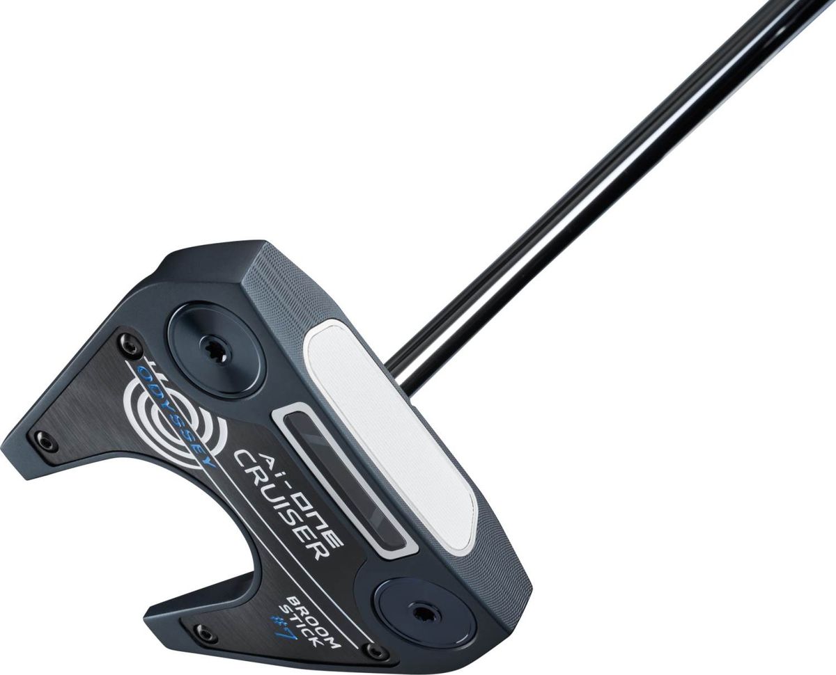 Odyssey Ai-One Cruiser Broomstick Straight Neck Herre Putter - Blå - Højre - Str. 48" - Odyssey Ai-ONE Broomstick (2024) Standard Blå/Hvid