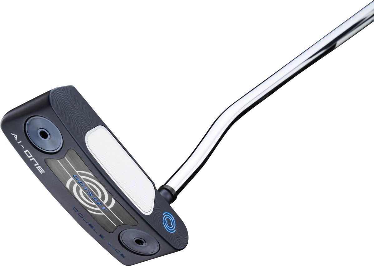 Odyssey Ai-One Double Wide DB Double Bend Neck Putter - Blå - Højre - Str. 33" - Odyssey Ai-ONE (2023) Midsize Hvid/Blå