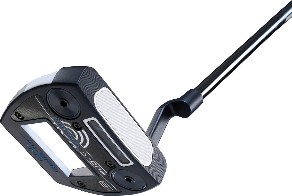 Odyssey Ai-One Jailbird Mini CH Plumber Neck Putter - Blå/Hvid - Højre - Str. 33" - Odyssey Ai-ONE (2023) Midsize Hvid/Blå