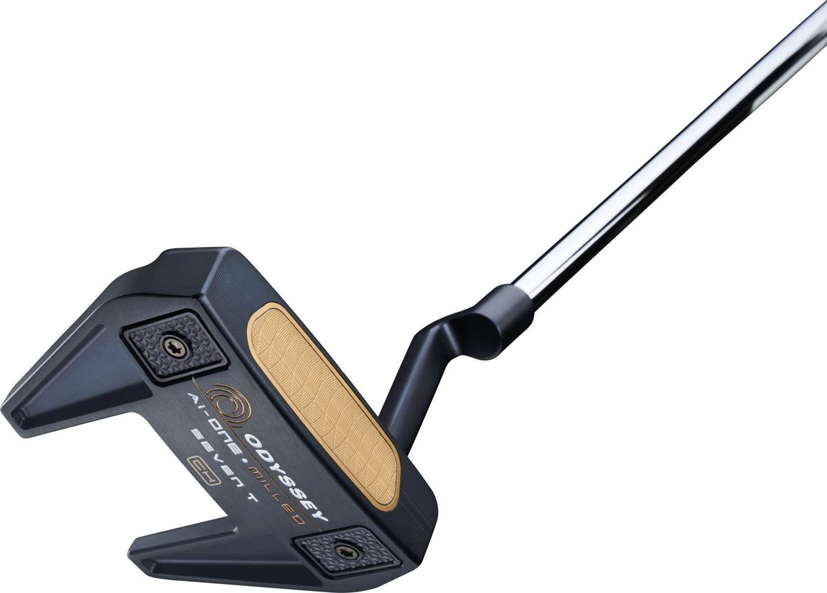 Odyssey Ai-One Milled Seven T CH Plumber Neck Putter - Blå - Højre - Str. 33" - Odyssey Ai-ONE Milled (2023) Midsize Hvid/Blå