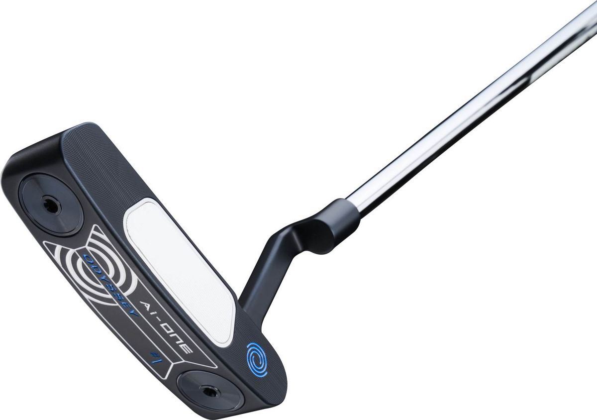 Odyssey Ai-One One CH Plumber Neck Putter - Blå - Højre - Str. 33" - Odyssey Ai-ONE (2023) Midsize Hvid/Blå