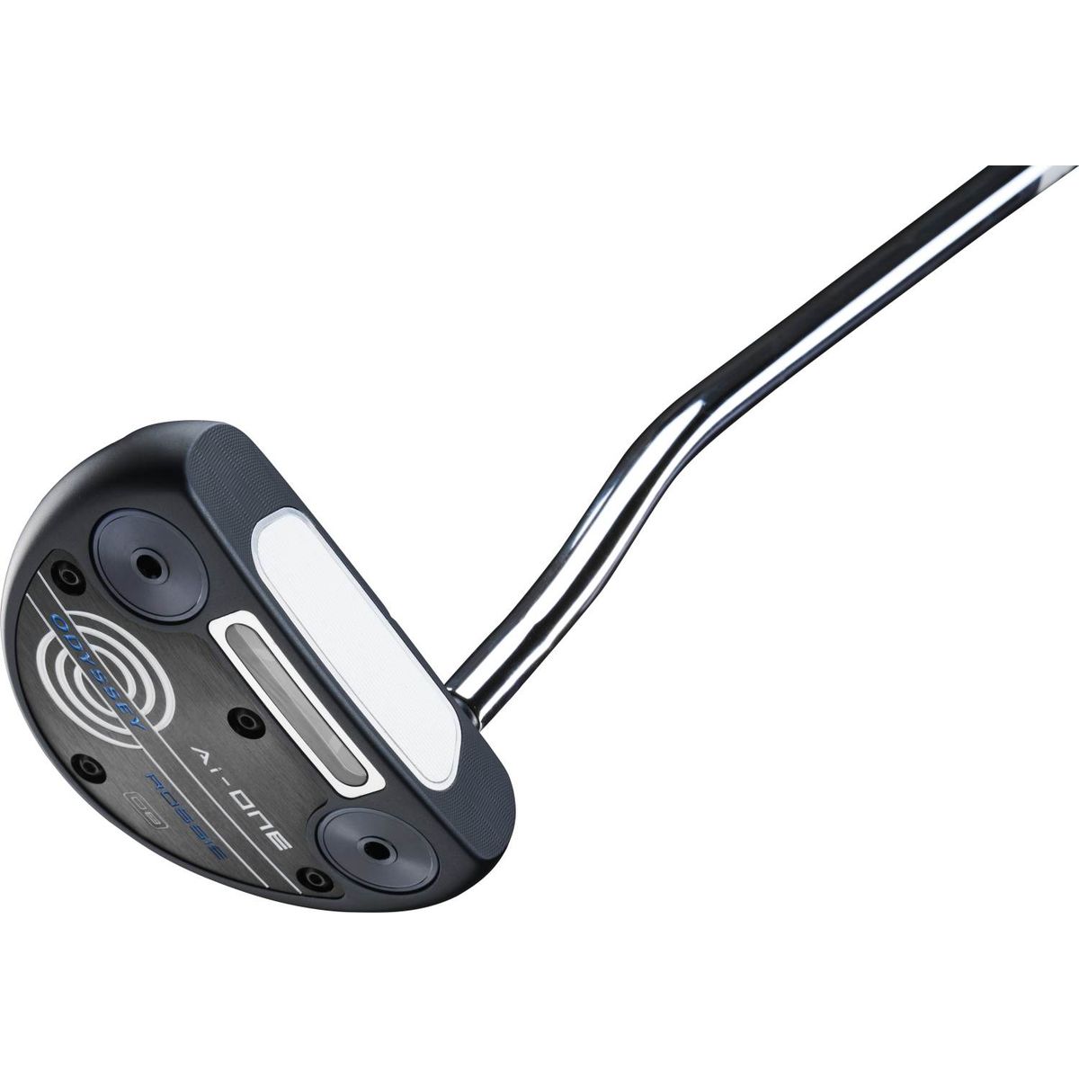 Odyssey Ai-One Rossie Db Double Bend Neck Putter - Blå - Højre - Str. 35" - Odyssey Ai-ONE (2023) Midsize Hvid/Blå