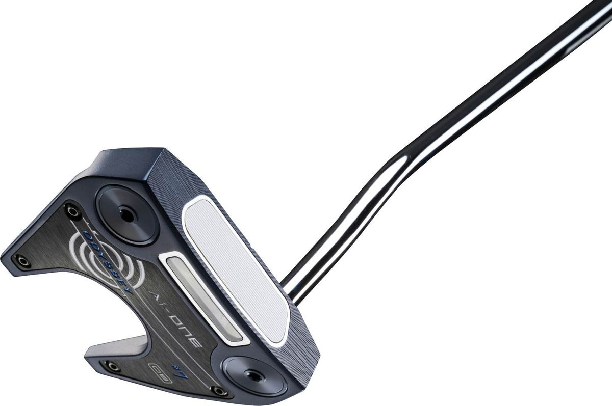 Odyssey Ai-One Seven DB Double Bend Neck Dame Putter - Blå - Højre - Str. 33" - Odyssey Ai-ONE (2023) Standard Hvid/Blå