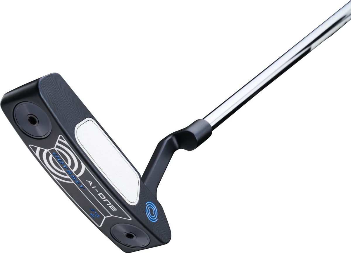 Odyssey Ai-One Two CH Plumber Neck Putter - Blå - Højre - Str. 33" - Odyssey Ai-ONE (2023) Midsize Hvid/Blå