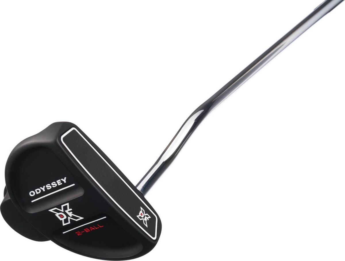 Odyssey DFX 2-Ball Double Bend Neck Putter - Sort - Højre - Str. 33" - Odyssey Oversize (2022) Oversize Sort/Rød