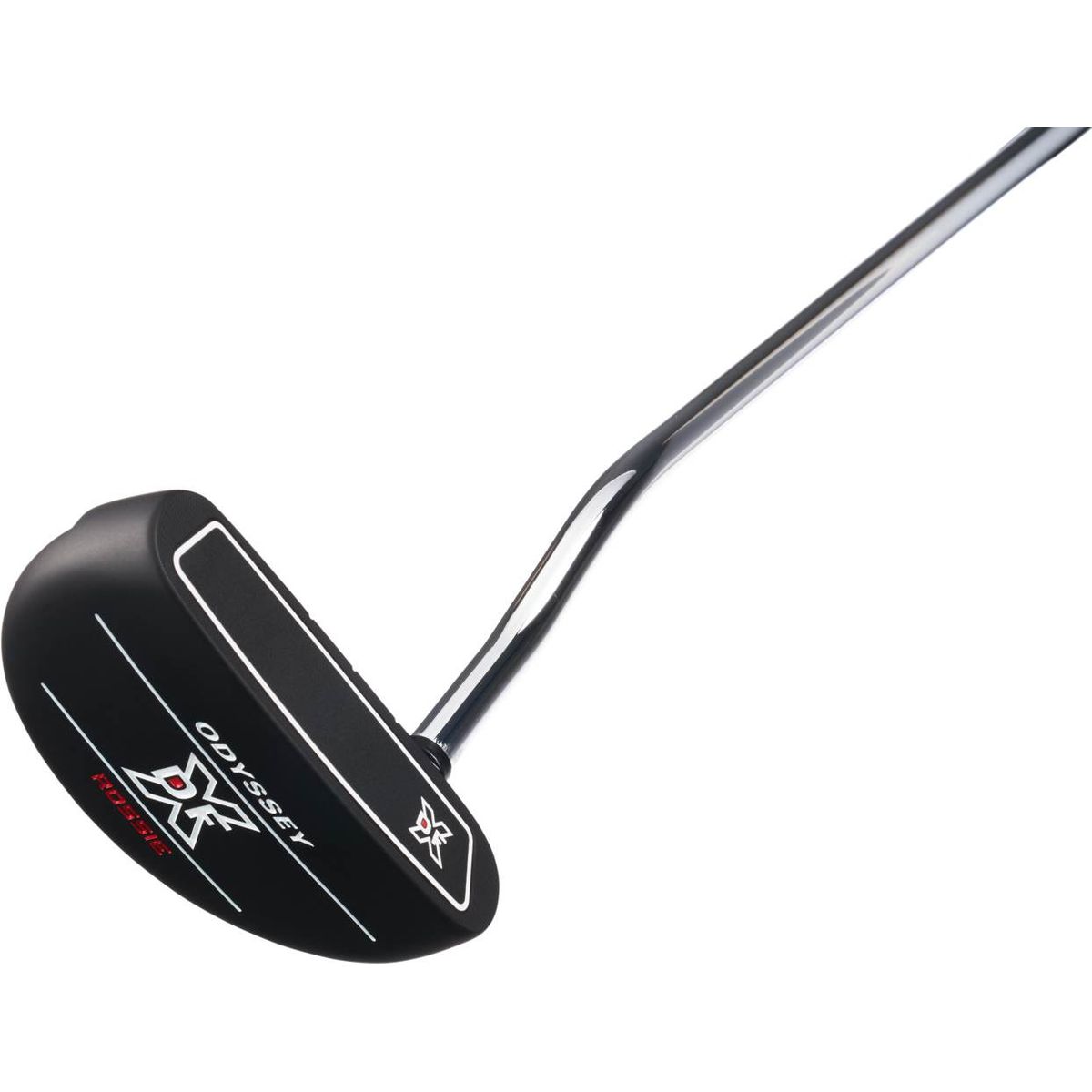 Odyssey DFX Rossie Double Bend Neck Putter - Sort - Højre - Str. 35" - Odyssey Pistol (2022) Midsize Sølv/Sort