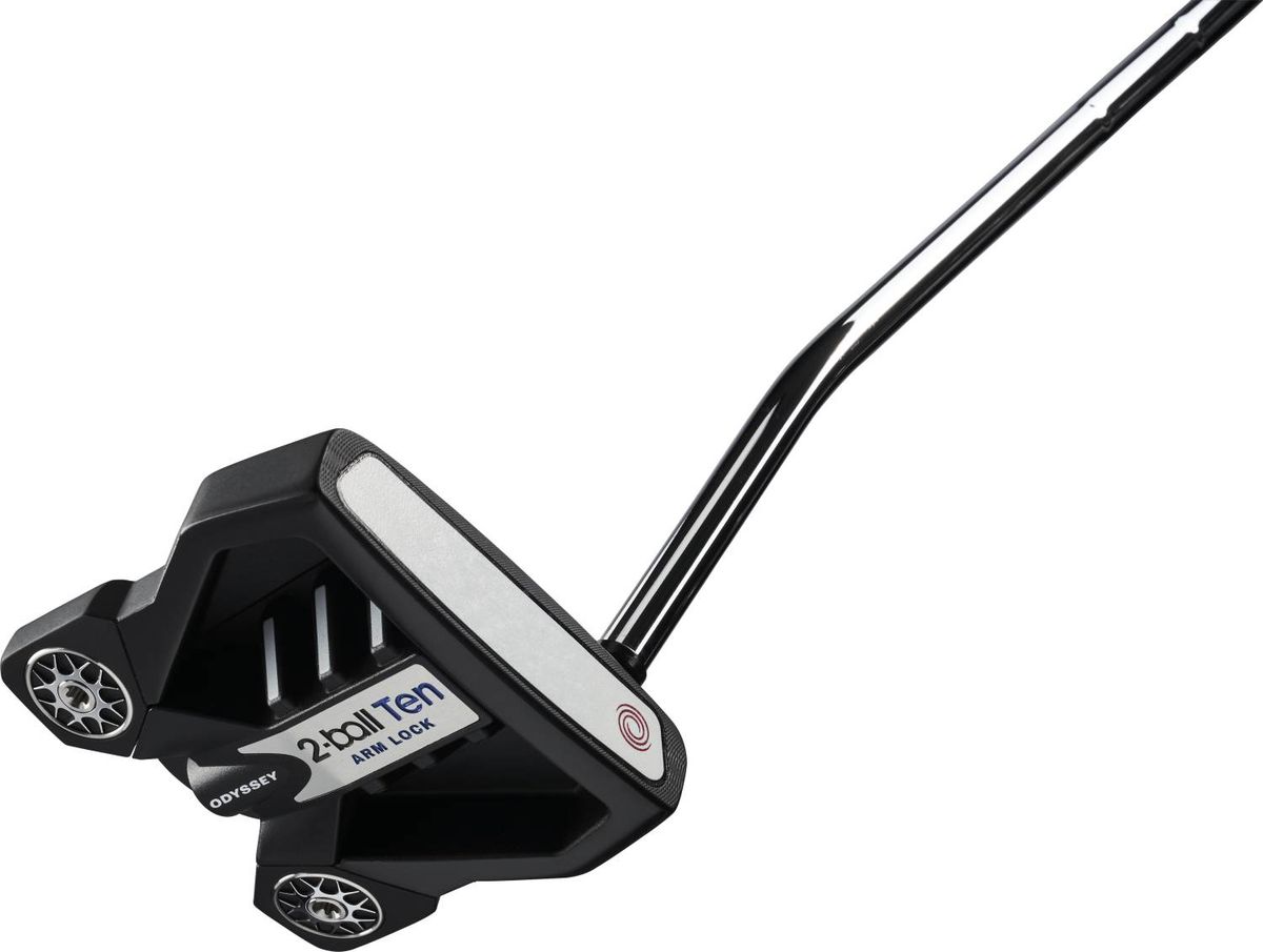 Odyssey Ten 2-Ball Arm Lock Lined (2023) Single Bend Neck Putter - Sort - Venstre - Str. 40" - Odyssey Arm Lock (2022) Standard Blå/Hvid