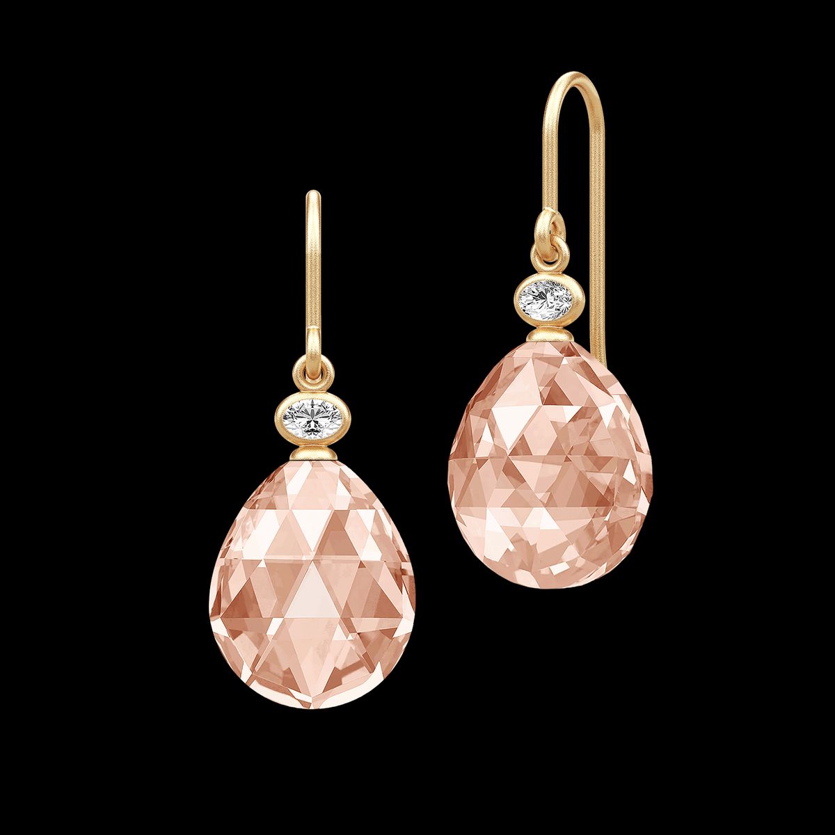 Ofelia Earring Peach Morganite