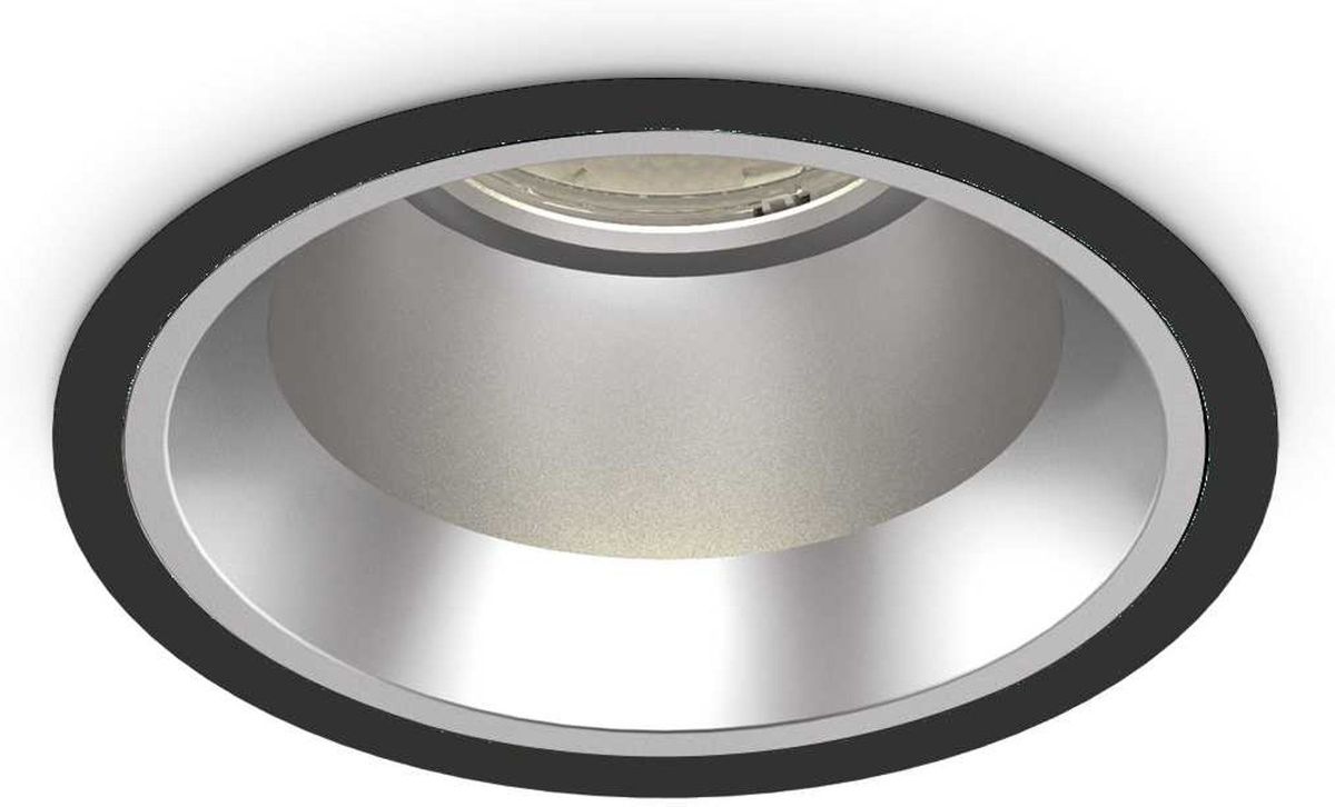 Off, Indbygningslampe, 15W, LED, sort/3000 kelvin, aluminium, metal, Ø110xH76mm