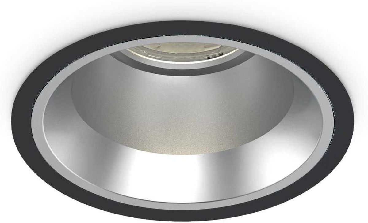 Off, Indbygningslampe, 15W, LED, sort/4000 kelvin, aluminium, metal, Ø110xH76mm