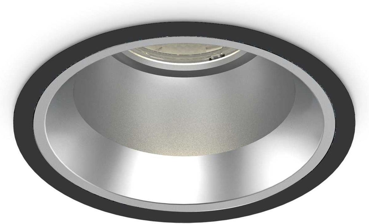 Off, Indbygningslampe, 28W, LED, sort/3000 kelvin, aluminium, metal, Ø162xH100mm