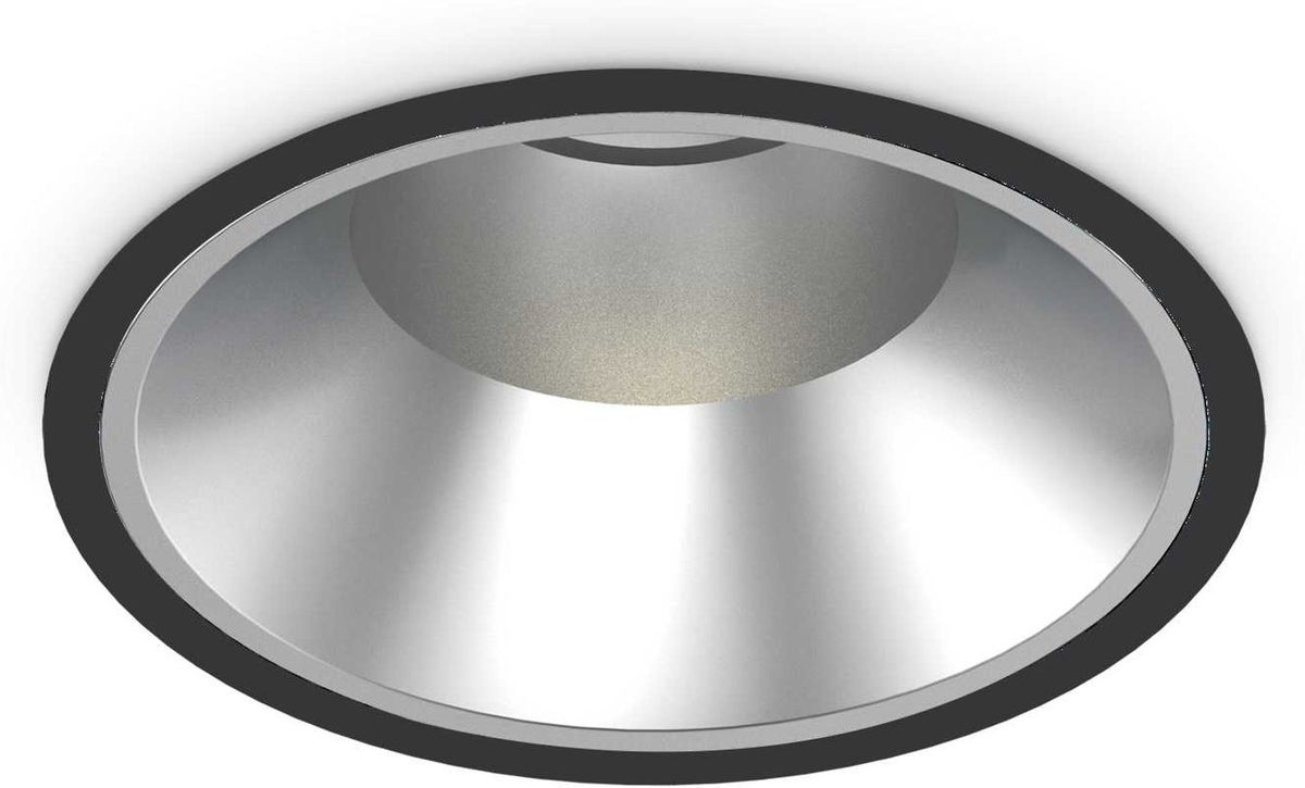 Off, Indbygningslampe, 42W, LED, sort/3000 kelvin, aluminium, metal, Ø218xH132mm